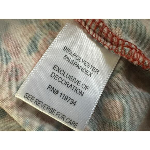 One World Live And Let Live Tunic Dress Large Multi Patterned Beads VNeck #5461 - Picture 14 of 14